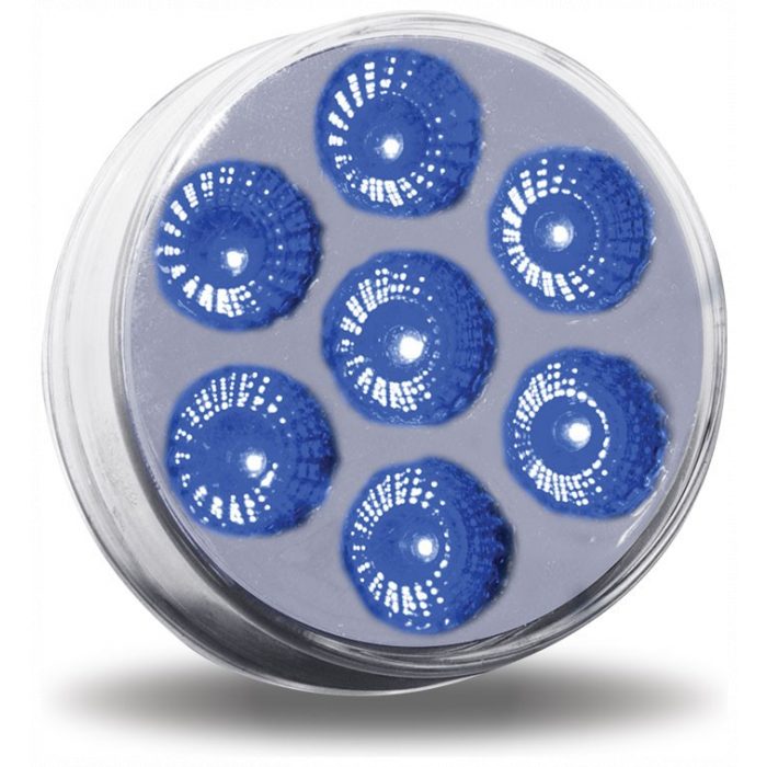 TRUX - 2" Dual Revolution Red Marker to Blue Auxiliary Round LED Light  - TLED-2XRB - Image 3
