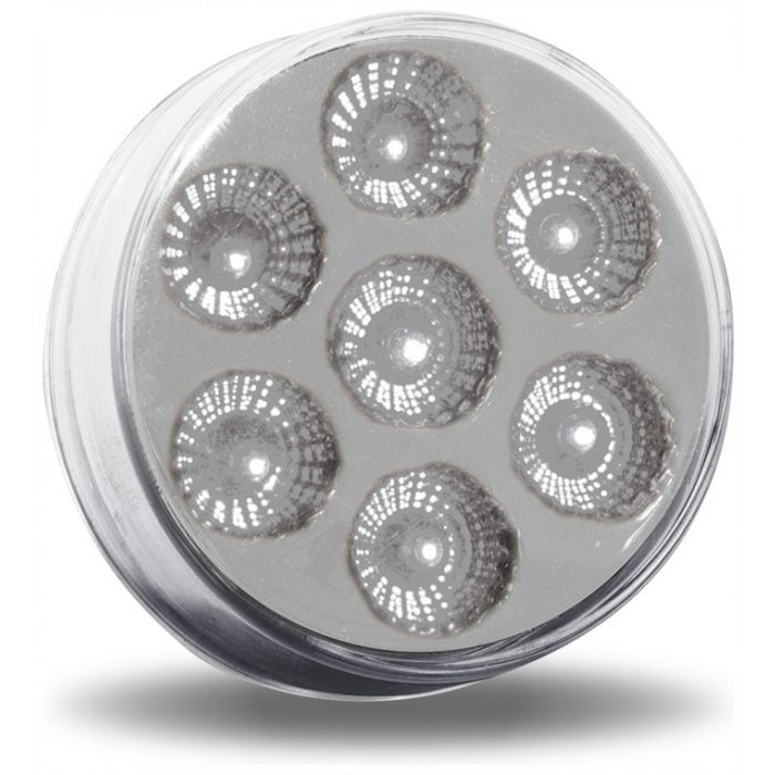 TRUX - 2" Clear Amber Round LED Marker Light - TLED-2XCA