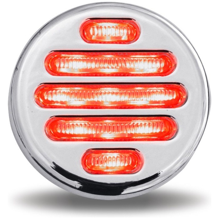 TRUX - 2 po Flatline Marqueur DEL - Rouge clair - TLED-F2CR