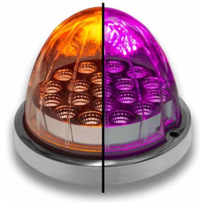 TRUX -  Amber turn signal & marker to purple auxiliary led Watermelon light - TLED-WXAP