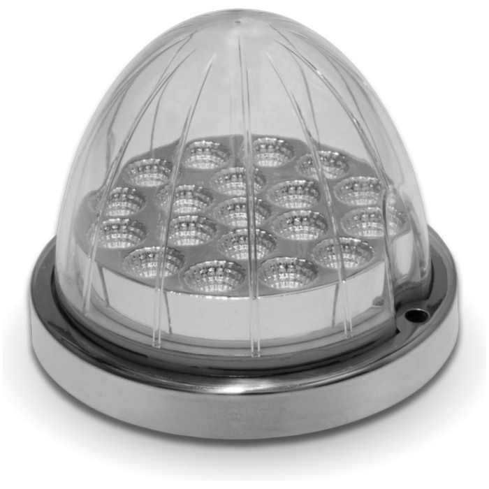TRUX - clear amber turn signal & marker led Watermelon light - TLED-WCA - Image 2