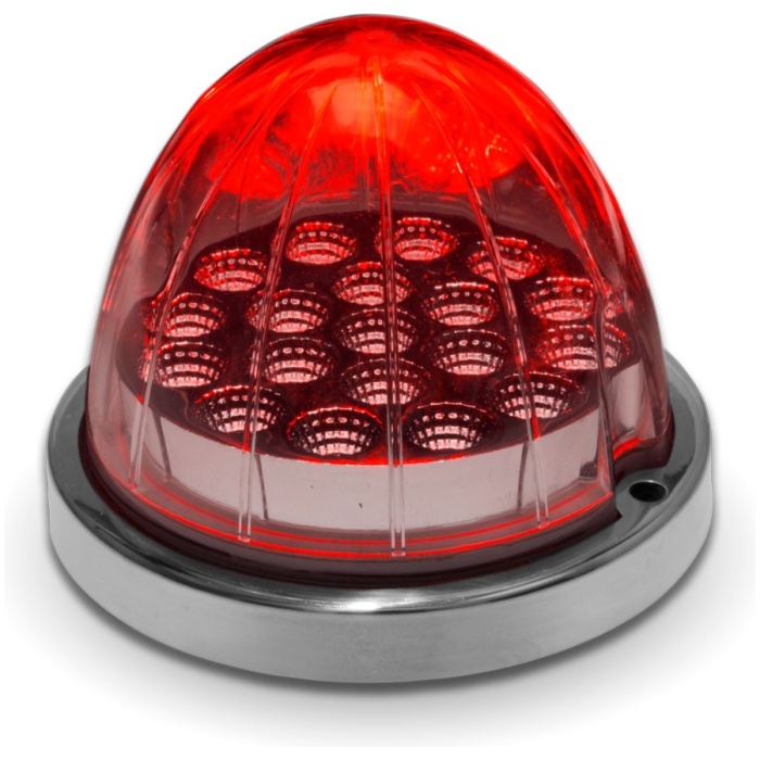 TRUX - clear red turn signal & marker led Watermelon light - TLED-WCR