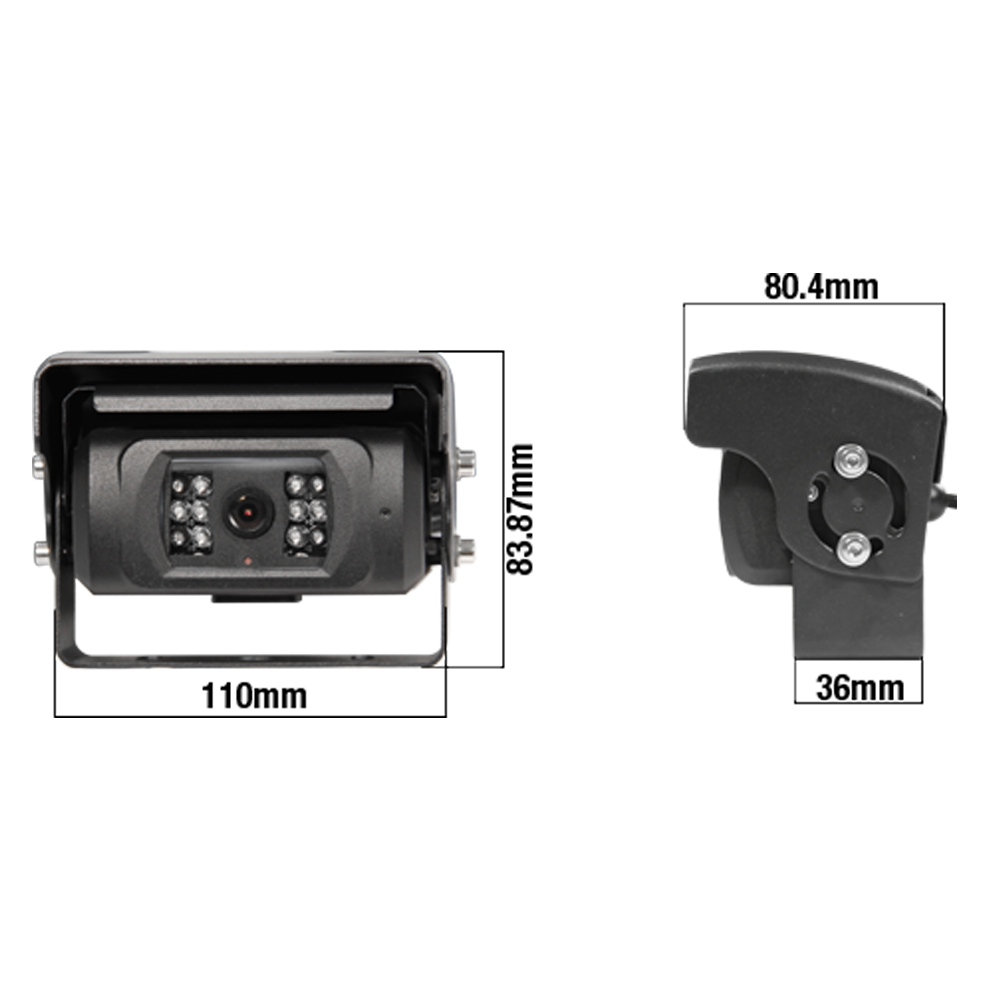 CAB CAM - Caméra avec obturateur automatique, CCD couleur - 1/3 pouce - avec audio - A-ASC635M – Image 3