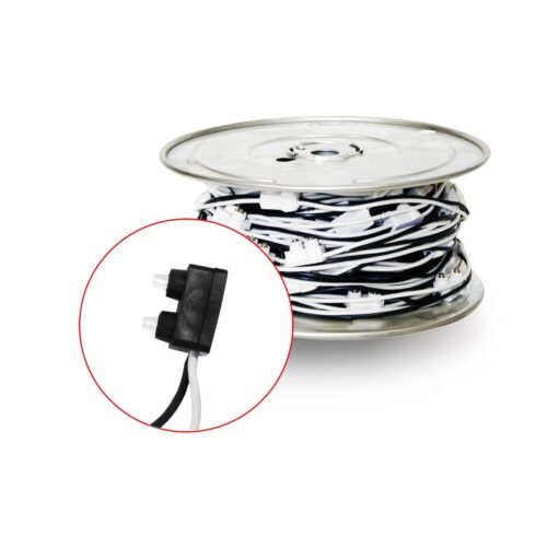 TRUX – Rouleau 110 Connecteurs 2 Pins monté en série 10 po – 1 fil Mâle .180 po – B610