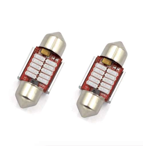 LUMENS - Ampoule DEL – Festoon 32MM – CANBUS Non-Polarity – 2 unités – Bleu - L32MM2B