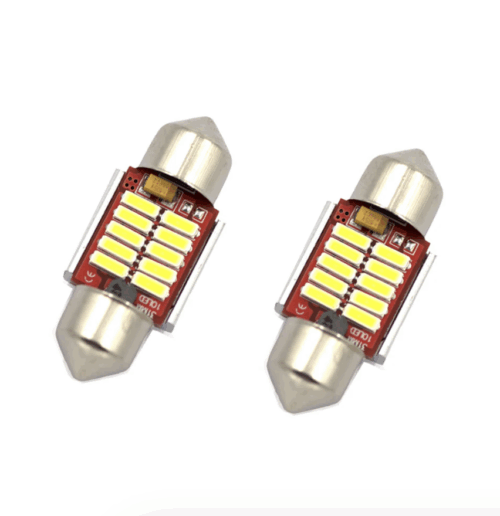 LUMENS - Ampoule DEL – Festoon 32MM – CANBUS Non-Polarity – 2 unités – Blanc - L32MM2W