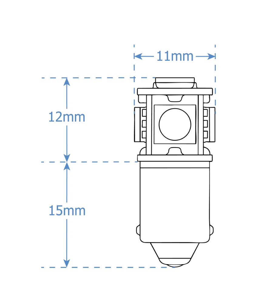 LUMENS - Ampoules de remplacement HPL - BA9S - 2 unités - Blanc - LBA9SHPWC – Image 4