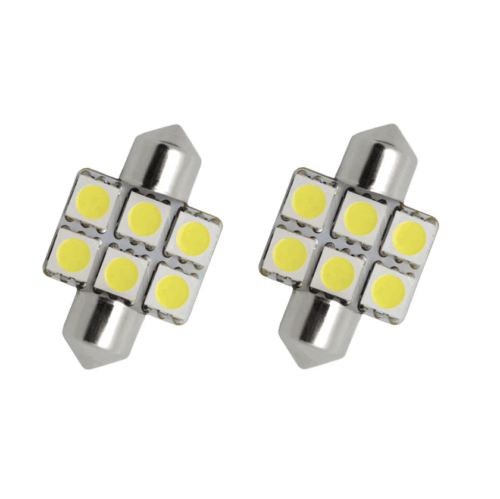 LUMENS - Ampoule HPL DEL - Festoon 44 MM - 2 unités- Blanc - L44MMW