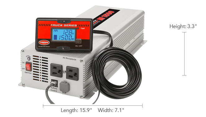 TUNDRA - Onduleur utilitaire 12 volts - Série M - 1500 W - M1500 – Image 2