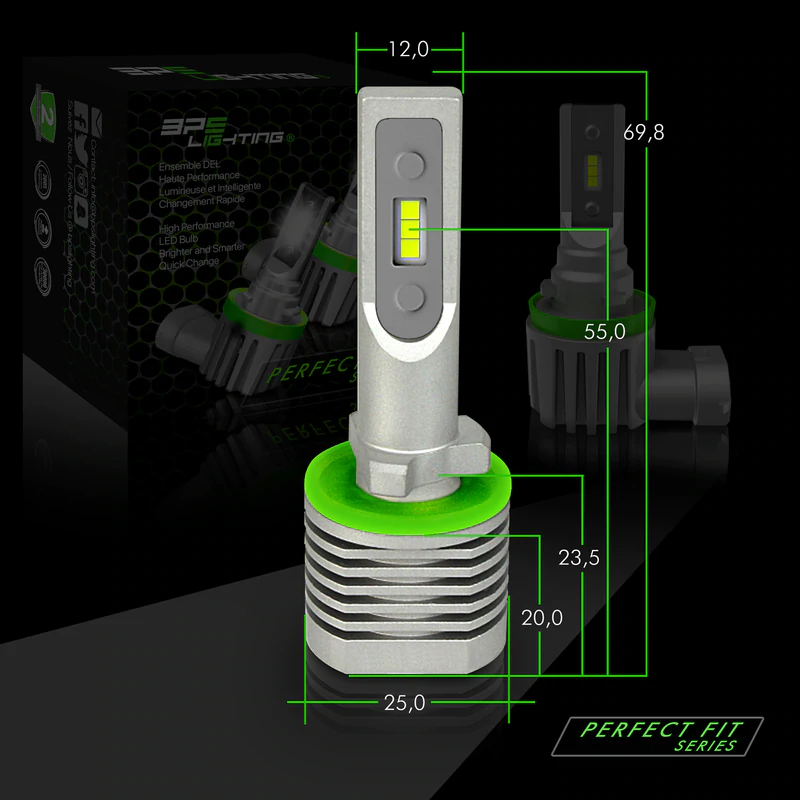 BPS LIGHTING - Ampoules de phares à LED 880 série Perfect Fit 8000 Lumens - PF880 – Image 2