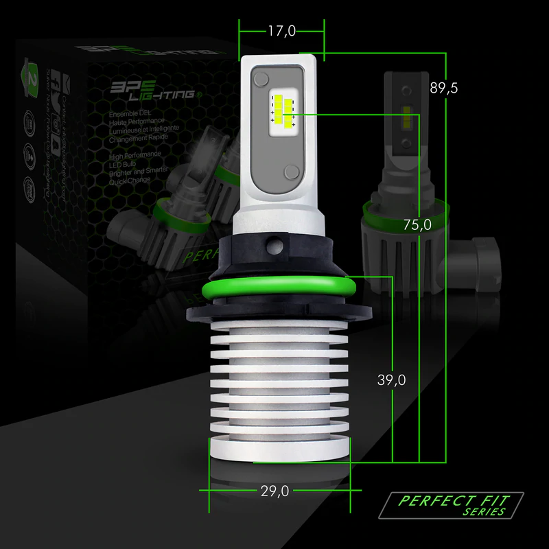 BPS LIGHTING - Ampoules de phares à LED 9007 série Perfect Fit 8000 Lumens - PFH9007 – Image 2