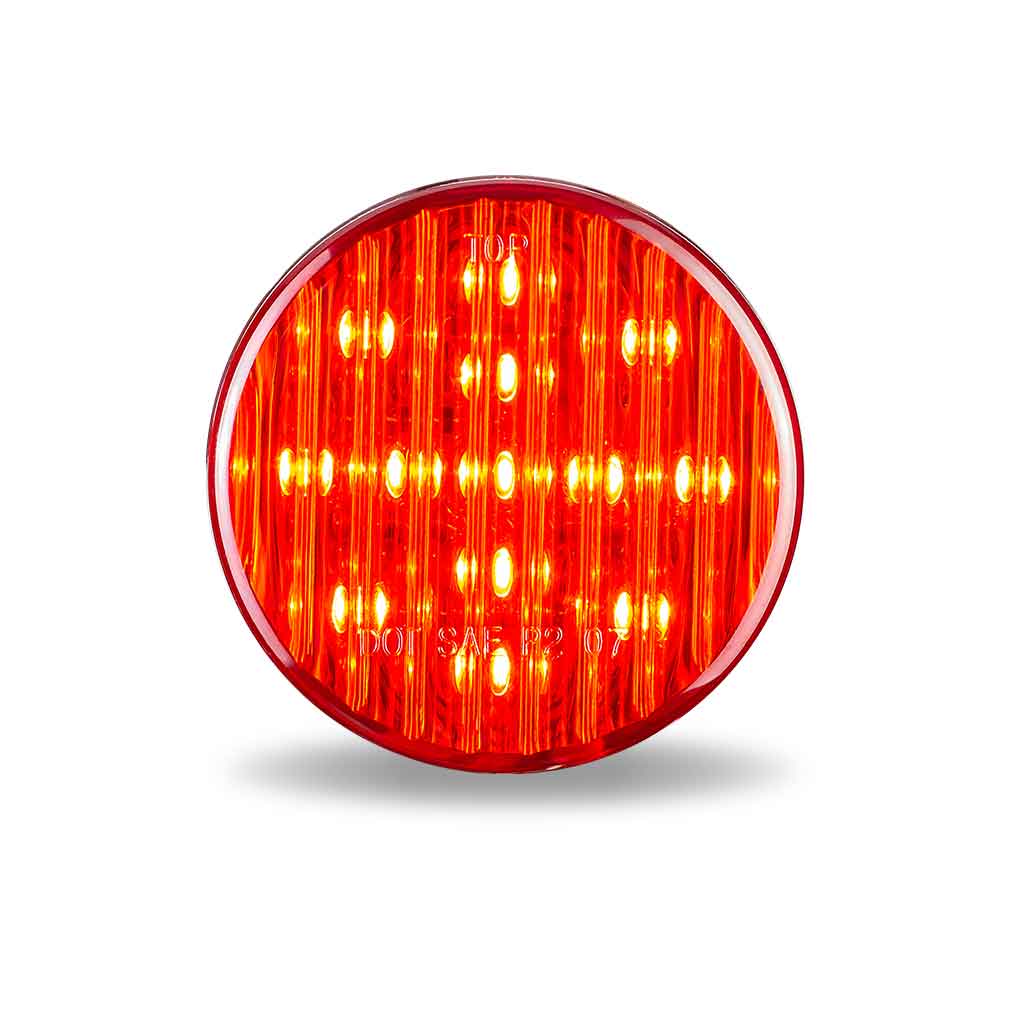 TRUX - 2 1/2 po Ronde DEL - Rouge (13 Diodes) - TLED-2HR – Image 2