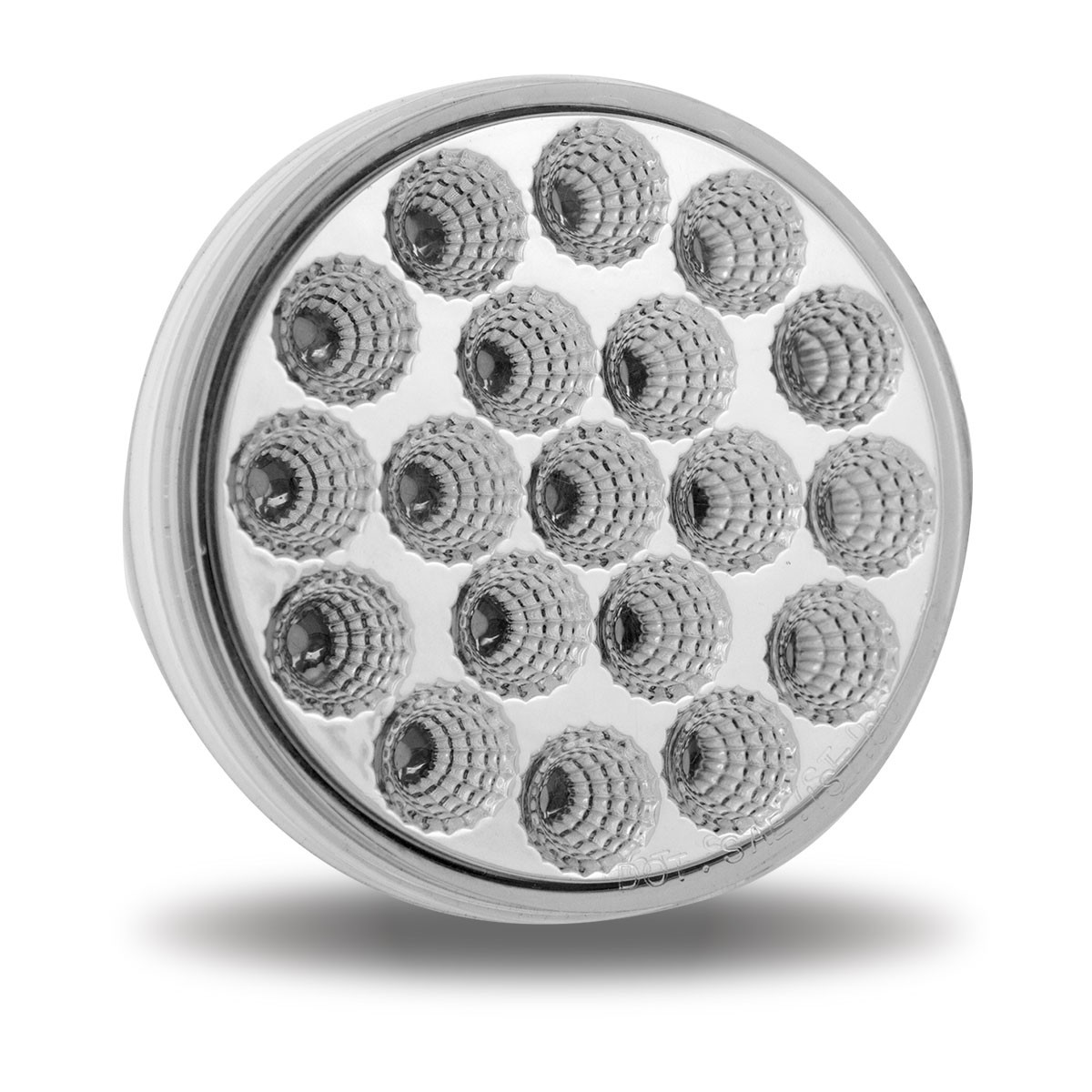 TRUX - Feu stop, clignotant et feu arrière à DEL auxiliaire bleu à double révolution de 4 pouces - TLED-4XRG – Image 4