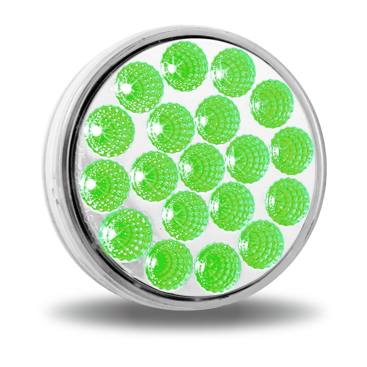 TRUX - Feu stop, clignotant et feu arrière à DEL auxiliaire bleu à double révolution de 4 pouces - TLED-4XRG – Image 3