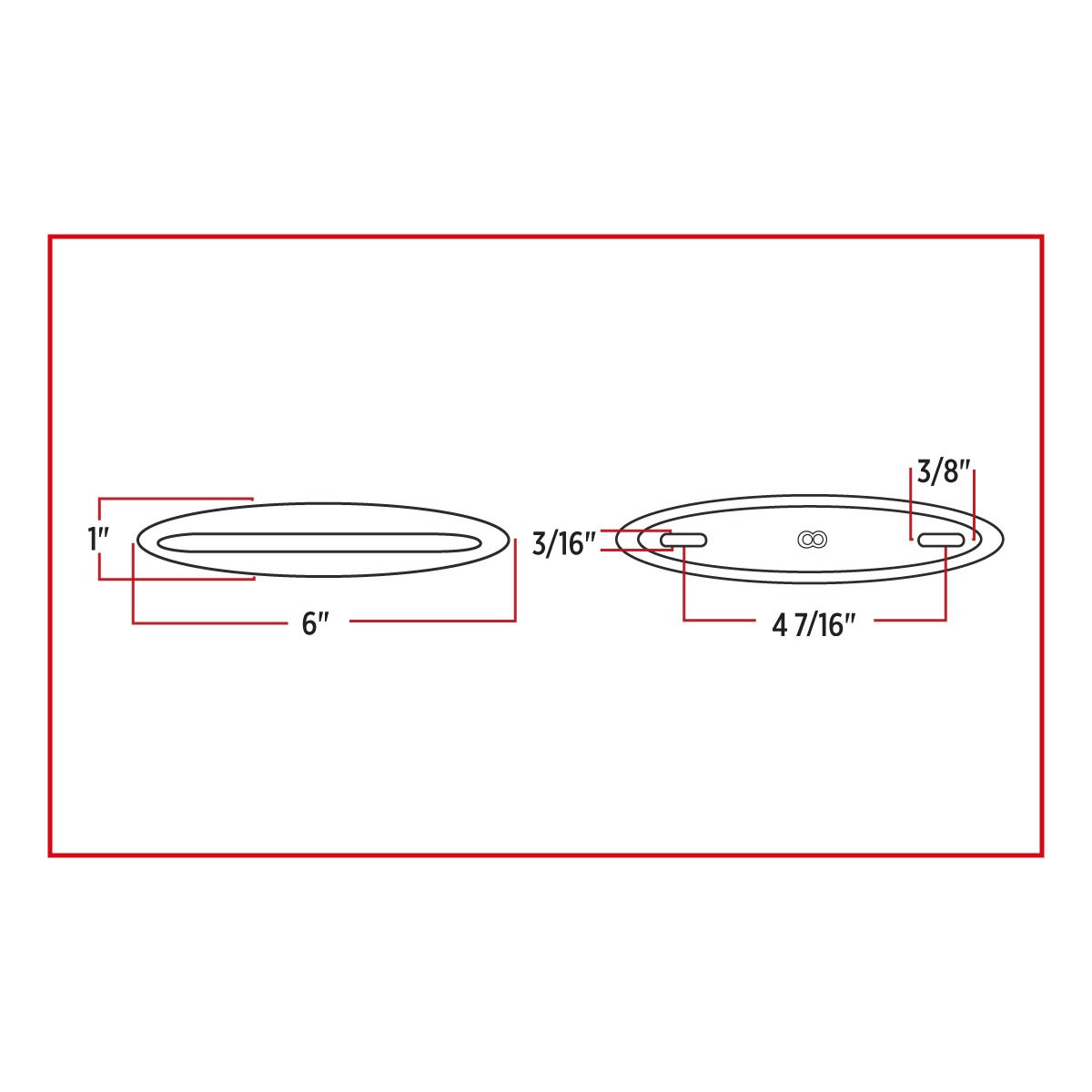 TRUX – Flatline mince 1 po. x 6 po. – Ambre Clair– TLED-FG4CA – Image 4