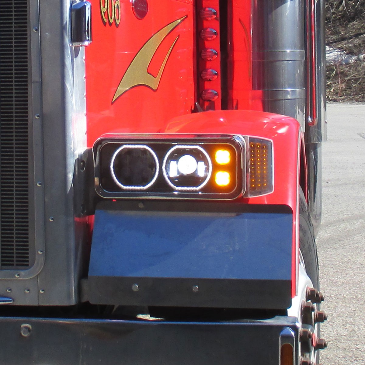 TRUX - Ensemble de phare à LED universel avec anneaux halo auxiliaires (côté conducteur) - TLED-H122 – Image 4