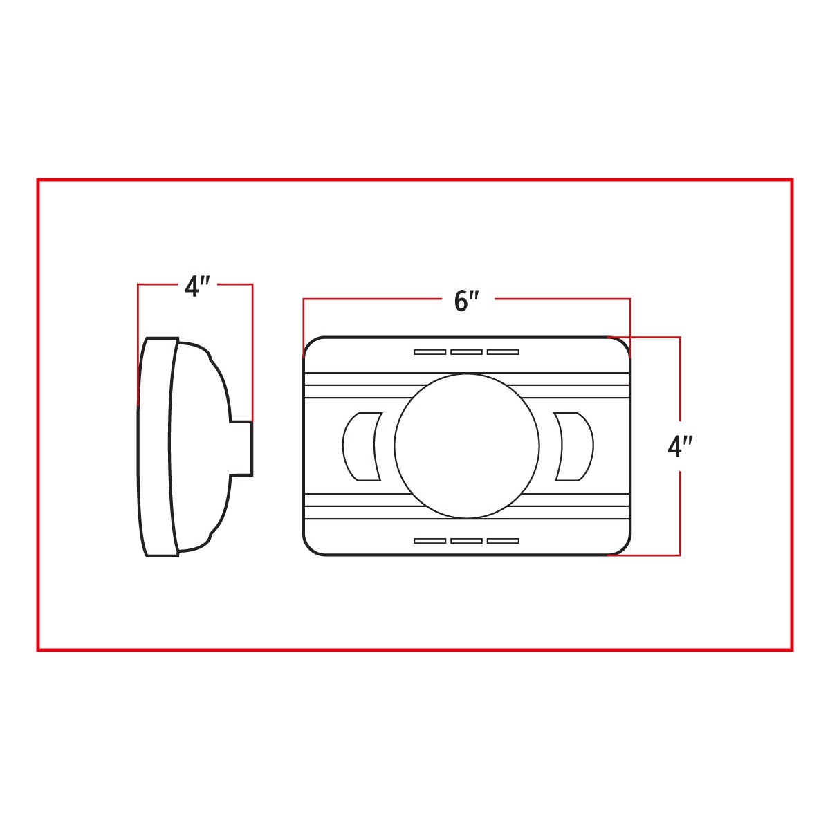 TRUX - Phare avant Standard DEL 4 x 6 po - (Feu de route) - TLED-H7 – Image 4